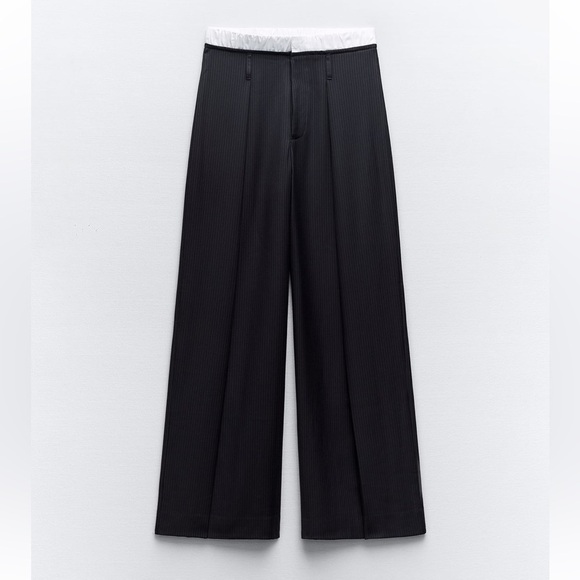 Zara Pants - Zara Wide Leg Pin Stripe Pants